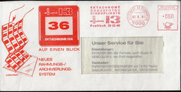 Germany Stuttgart Flughafen 1981 / Photo Studio 13, Ektachrome Grossfotos Diaduplikate / Machine Stamp, EMA - Poststempel - Freistempel