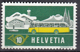 SCHWEIZ  586, Postfrisch **, Mit Abart: Weißer Punkt Im Vorletzten Großen Fenster, Alpenpost 1953 - Ungebraucht