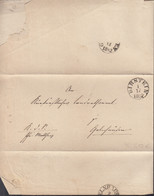 HESSEN TT, Faltbrief Nach Gelnhausen K1 S (1108-6), Von Birstein K1 S (310-1): 1/12 1862 - Briefe U. Dokumente