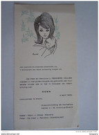Geboortekaartje Faire Part Naissance Koen Renders 1969 Brecht Illustr Leeuwerik - Naissance & Baptême