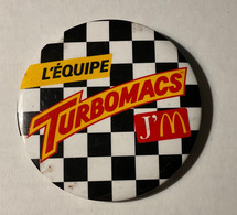 PIN’S, BADGE, ÉPINGLETTE, MACARON - L’ÉQUIPE TURBOMACS. J’M  - - McDonald's