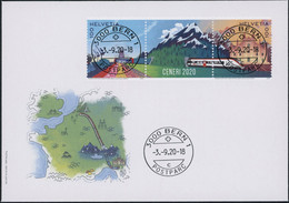 Suisse - 2020 - Ceneri - Zwischenstege - Ersttagsbrief FDC ET - Ersttag Voll Stempel - Cartas & Documentos