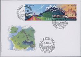 Suisse - 2020 - Ceneri - Zwischenstege - Ersttagsbrief FDC ET - Briefe U. Dokumente