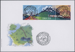 Suisse - 2020 - Ceneri - Zwischenstege - Ersttagsbrief FDC ET - Ersttag Voll Stempel - Brieven En Documenten