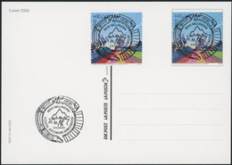 Suisse - 2020 - Ceneri - Bildpostkarten - Combo FDC ET - Ersttag Voll Stempel - Lettres & Documents