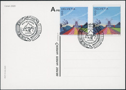 Suisse - 2020 - Ceneri - Bildpostkarten - Combo FDC ET - Ersttag Stempel - Covers & Documents