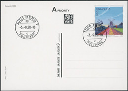 Suisse - 2020 - Ceneri - Bildpostkarten - FDC ET - Ersttag Stempel - Covers & Documents