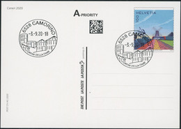 Suisse - 2020 - Ceneri - Bildpostkarten - FDC ET - Ersttag Stempel - Cartas & Documentos