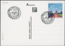 Suisse - 2020 - Ceneri - Bildpostkarten - FDC ET - Ersttag Stempel - Brieven En Documenten