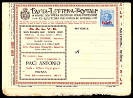 ITALY(1923) BLP Letter. Vermouth. Purified Water. Fruitcake. Ice Cream. Men's Clothing. Motorized Bicycle. Ice., Etc - BM Für Werbepost (BLP)