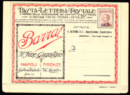 ITALY(1923) BLP Letter. Gloves. Electric Lighting & Heating. Silver And Nickel Plating. Restaurant. Weddings. Etc - Timbres Pour Envel. Publicitaires (BLP)