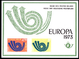 BELGIUM(1973) Stylised Arrows. Scott Nos 839-40. Yvert Nos 1661-2. Europa Issue. Deluxe Proof (LX61). - Proofs & Reprints