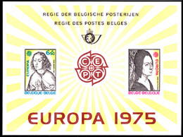 BELGIUM(1975) St. John. Woman's Head. Scott Nos 920-1. Yvert Nos 1757-8. EUROPA Issue. Deluxe Proof (LX64). - Probe- Und Nachdrucke