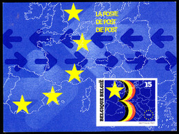 BELGIUM(1992) European Common Market. Deluxe Proof (LX81). Scott No 1406, Yvert No 2415. - Luxuskleinbögen [LX]