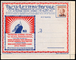 ITALY(1923) Typewriter. Cruise Ship. Auto. Bride. Chicken. Cow. Oil. Dentifrice. Insurance. Pasta. BLP Letter - Zegels Voor Reclameomslagen (BLP)