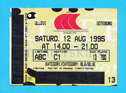 1995 WORLD CHAMPIONSHIPS IN ATHLETICS - Old Ticket * Athletisme Athletik Atletismo Atletica Billet Biglietto Boleto - Match Tickets