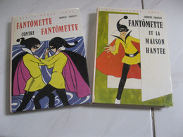 LOT 2 Livres FANTÔMETTE Georges Chaulet BIBLIOTHEQUE ROSE ANNEES 1974 1980 - Biblioteca Rosa