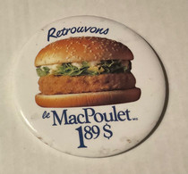 PIN’S, BADGE, ÉPINGLETTE, MACARON - McDONALD’S - RETROUVONS Le MAcPOULET… 1,89$ - McDonald's