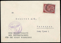1940, Generalgouvernement, D 6, Brief - Besetzungen 1938-45