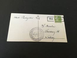 (5 C 14) Souvenir (partial Postcard)  - Denmark - Cancelled 1938 (as Seen) - Other & Unclassified