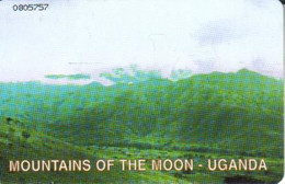 UGANDA 10 U  MOUNTAINS OF THE MOON LANDSCAPE CHIP UGA-19 READ DESCRIPTION !! - Oeganda