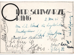 55673 - Deutsches Reich - 1931 - 8Pfg. Ebert EF A. Couleurkarte "Der Schwarze Ring" MUENCHEN -> Stuttgart - Storia Postale
