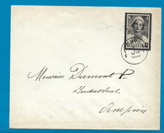 België Royalty N°415-V4 Omslag Vanuit Huy Naar Ampsin UNG - Lettres & Documents
