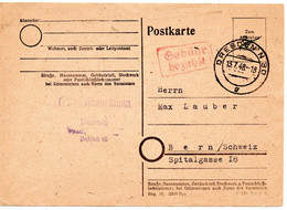 55682 - SBZ - 1948 - "Gebuehr Bezahlt"-Stpl. & Hs. "30" A. Kte. DRESDEN -> Schweiz - Andere & Zonder Classificatie