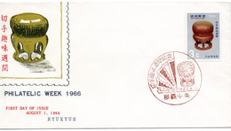 55713 - Japan / Ryukyu - 1966 - 3￠ Woche Der Philatelie A. FDC M.SoStpl. NAHA CHUO - Lettres & Documents