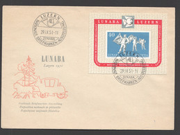 1951 Lunaba Souvenir Sheet On Unaddressed FDC  -Superb As New - FDC