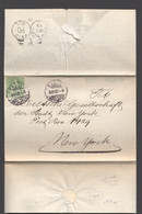 Lettre Du 5 Avril 1882 De Basel Pour New York Zum 49 - Arrivée New York 19 Avril - Cartas