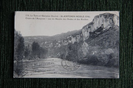 SAINT ANTONIN NOBLE VAL : Cours De L'Aveyron, Vue Du Moulin Des Ondes Et Des Roches. - Saint Antonin Noble Val