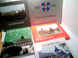 Konvolut Bestehend Aus 5 Bänden, Zum Thema: Bildbände Verschiedener Städte Und Regionen Von Und In Hessen. - Hesse