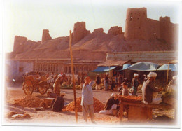 CARTE   17.5  X 12.5 CM -      AFGHANISTAN    -   HERAT    CITADELLE ET MARCHE AUX FRUITS - Afghanistan