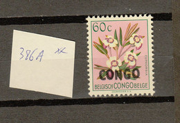 Congo  Ocb Nr :  386A ** MNH (zie  Scan) - Ongebruikt