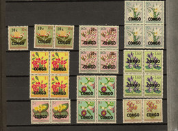 Congo  Ocb Nr :   Lot Flowers  ** MNH (zie  Scan) - Nuevos