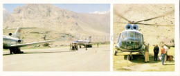 Pamir - Gorno-Badakhshan - Khorog - Airport - Airplane - Helicopter - 1985 - Tajikistan USSR - Unused - Tagikistan