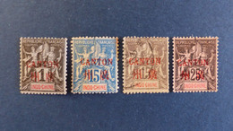 Canton - YT N° 1 * - 7 (*) - 8 Ob - 10 (*) Voir Descriptif - Unused Stamps