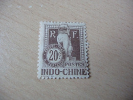 TIMBRE  INDOCHINE    TAXE   N 10     COTE   2,50  EUROS    NEUF  TRACE  CHARNIERE - Segnatasse