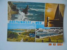 Bretignolles Sur Mer. Le Rocher Sainte Veronique. Plage De La Paree Et Rocher Du Treneuf. La Piscine... CIM PM 1991 - Bretignolles Sur Mer