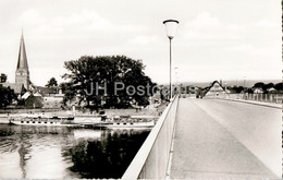 Holzminden - Weserbrucke - Ship - Steamer - Bridge - Old Postcard - Germany - Used - Holzminden