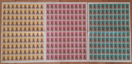 Feuille Complète X100 - Complete Sheet -  COB 431 ** 432 ** 433 ** 1961 REPUBLIQUE DU CONGO - BAISSE DE PRIX - Other & Unclassified