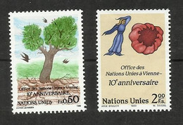 Nations Unies (Genève) N°178, 179 Cote 5.40€ - Used Stamps