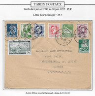 Algérie Tarifs Postaux - Lettre - Lettres & Documents