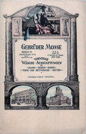 Advertising - Publicité - Berlin - Vornehme Wäsche Ausstattungen - Gebrüder Mosse - Buanderie élégante - Publicidad