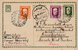 Czech Postcard To India 1925 - Gebraucht