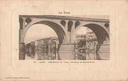 81 Albi  Les Bords Du Tarn Vue Sous Le Grand Pont , Cpa Correspondance 1915 - Albi