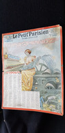 Grand CALENDRIER Journal LE PETIT PARISIEN 1906 Illustrateur CARREY Illustration Machine Télégraphe Femme Art Nouveau - Tamaño Grande : 1901-20