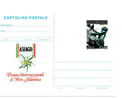 ITALIA CARTOLINA POSTALE  - PREMIO NAZIONALE D'ARTE FILATELICA - ASIAGO ANNO 2010 - NUOVA - Interi Postali