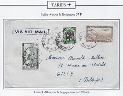 Algérie Poste Aérienne - Oblitérations - Lettre - Posta Aerea